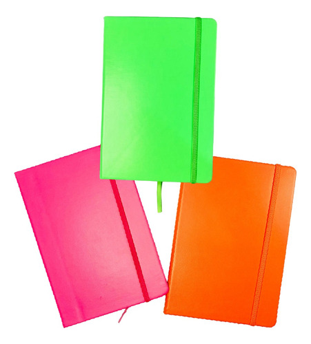 Libreta De Raya Neon Cosida Pointer.