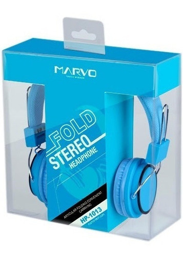Audífonos Alámbricos Retro Marvo® 3.5mm, Hp1013, Azul