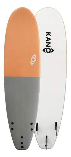 Softboard Kano / Tabla De Surf / 7 Pies + Leash Y Quillas Color Negro