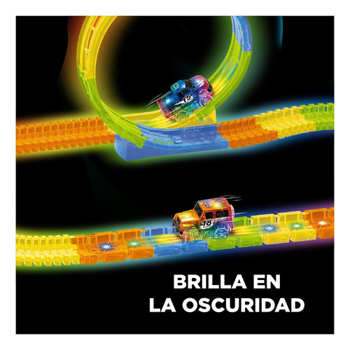 Pista Flexible 360º Con Auto Luminoso 118 Pcs Color Multicolor