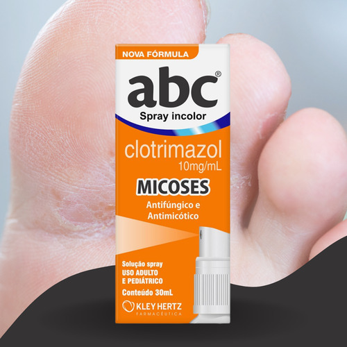 Kit C2 Abc Micoses E Fungos Spray 30ml Abc Kley Hertz