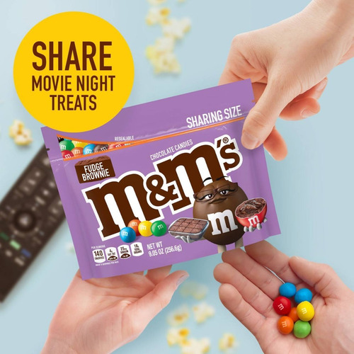 Imagen 5 de 8 de M&m's Fudge Brownie Chocolate Relleno De Brownie Importado