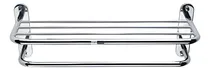 Comprar Repisa Toallero Con Barral Acero Metal Cromado Estante Baño