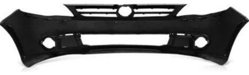 Parachoque Diant Saveiro G5 09/13 Preto Liso C/ Furo Moldura