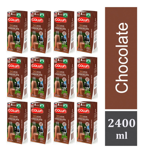 Leche Chocolate Colun 200 Ml Pack 12 Unidades