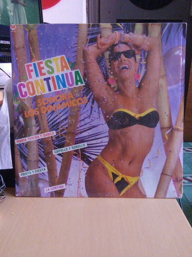 Sonora Los Dinamicos Fiesta Continua, Lp, Vinyl, Acetato. 