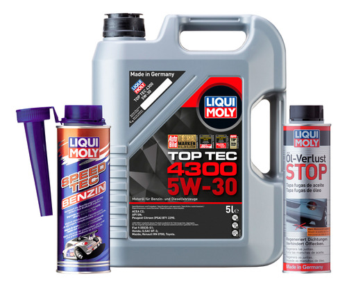 Kit 5w30 Top Tec 4300 Speed Tec Oel Verlust Stop Liqui Moly