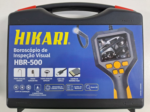 Boroscópio Sonda 2 Metros Câmera Inspeção Automotiva Hikari