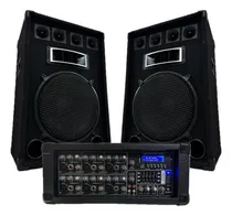 Comprar Combo Consola Potenciada 6 Canales + 2 Bafles De 15'' 500w