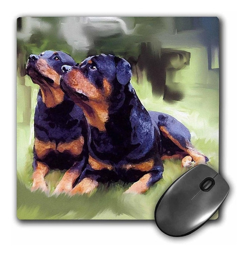 3drose Llc 8 x 8 x 0.25 inches Mouse Pad, Rottweiler (mp 