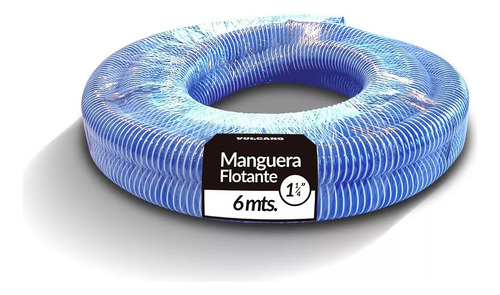 Manguera Flotante Pileta 1 1/4  Rollo X 6 Metros Vulcano