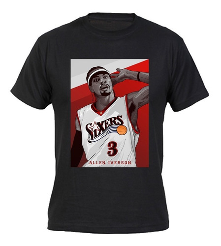 Polera Estampada Allen Iverson Leyendas Nba