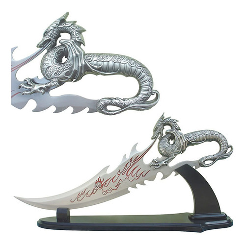 Whetstone Cutlery Black Dragon Daggerstand, Plata