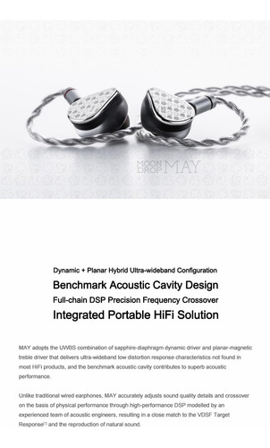 Auriculares Moondrop May Dsp Usb-c Dsp Dynamic+controlador P