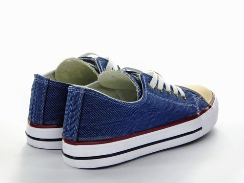 Imagen 4 de 5 de Zapatilla Con Puntera De Jeans Mujer Baja Lona Star 35al40