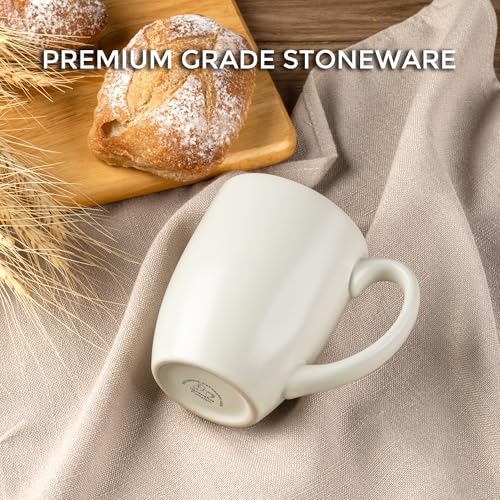 Set 6 Tazas Café 473 Ml Cerámica Asa Aptas Lavavajillas