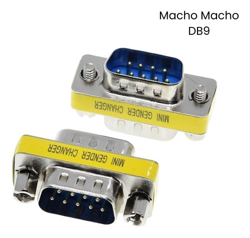 Conector Db9 9 Pines Macho Macho Adaptador Rs232 Serial