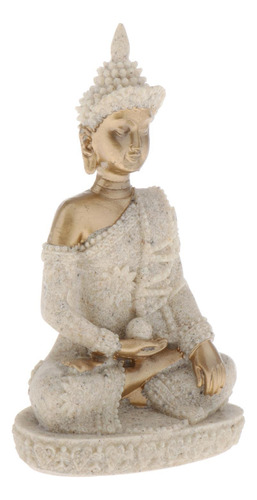 Estatua De Buda Escultura Bendición Meditando Arenisca