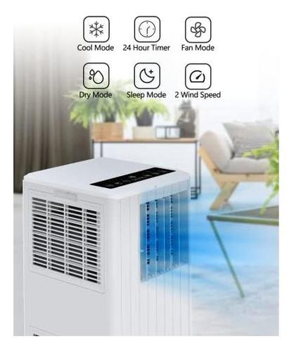 Gaomon 8,000 Btu Aire Acondicionado Portátil, 4 Modos, 2 De