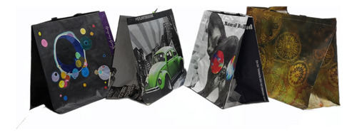 Bolsas Reusables Laminada Great Value Pack 4 Piezas
