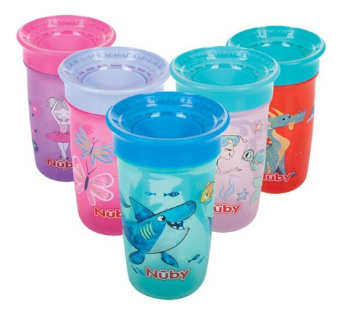 Vaso Antiderrames 360° 10oz Nuby Entrenador