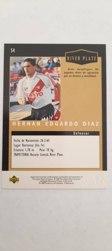 Carta Hernan Edgardo Diaz Upper Deck 95