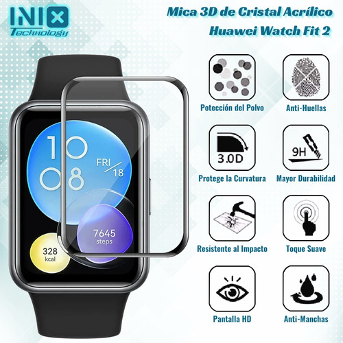Mica 3d Para Huawei Watch Fit 1,watch Fit 2, Etc Envío Rápid