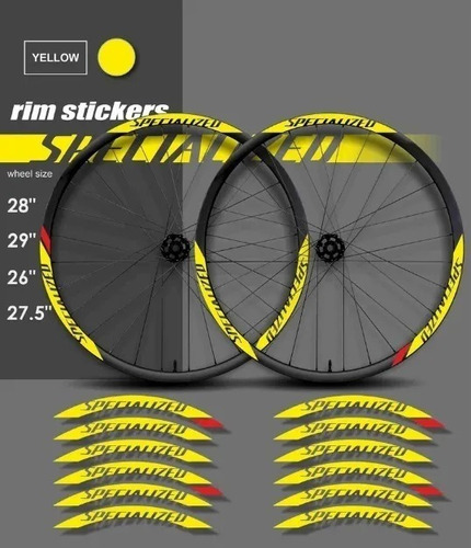 Specialized 1 Sticker Para Rines De Bicicleta Mtb Downhill