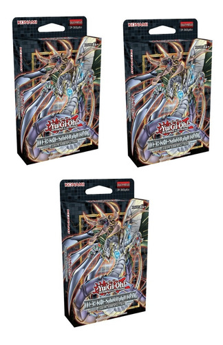 Yugioh 3 Deck Estrutural Golpe Cibernético Cyber Dragon Zane