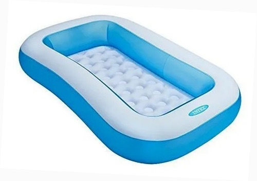 Imagen 4 de 9 de Piscina Con Pelotas Piso Inflable Intex 166 Cms + Inflador