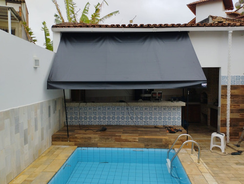 Toldo Completo Com Braços 4,00x2,00 X 1,50m De Avanço