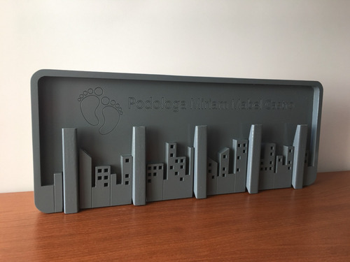 Perchero Edificios De Pared Personalizado Con Nombre/marca