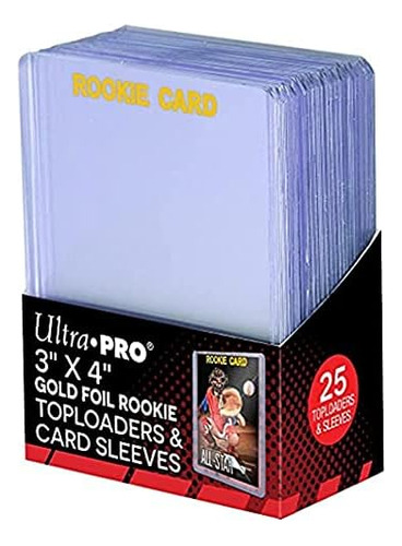 3  X 4  Rookie 35pt Toploader With Card Sleeves 25ct