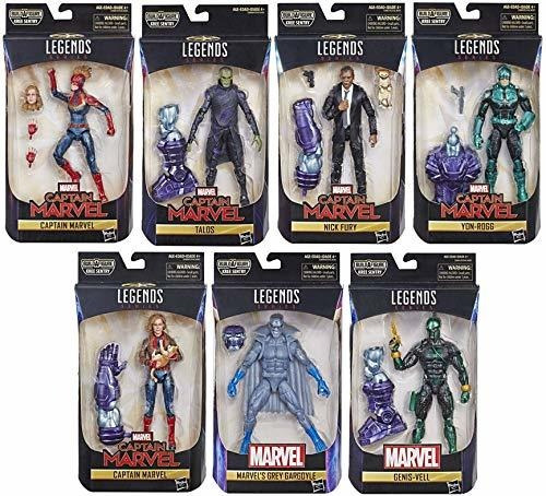 Leyendas Capitan Marvel Marvel Wave 1 Juego De 7 Arbol De Ce