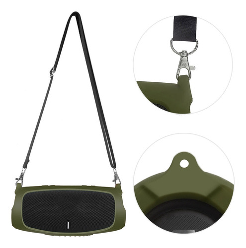 Funda De Silicona For Jbl Charge 5 Wireless Bluetooth Speak