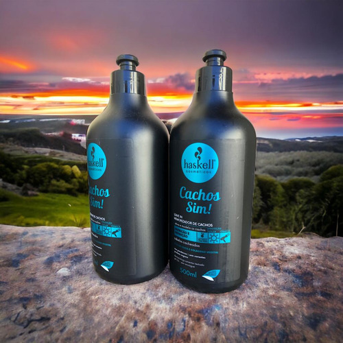 Kit 2 Leave In Cachos Sim Definição Nutrição 500 Ml Haskell