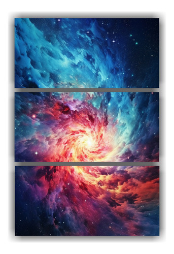 40x60cm Cuadro Nebula Galaxia Espacial Inspirador Abstractos