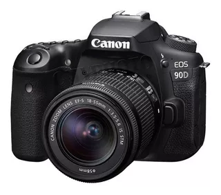 Camara Canon Eos 90d Lente Ef 18-55 Is Stm 4k 32mp Nuevo