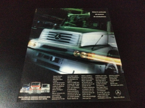 (pa553) Publicidad Clipping Mercedes Benz Linea De Camiones