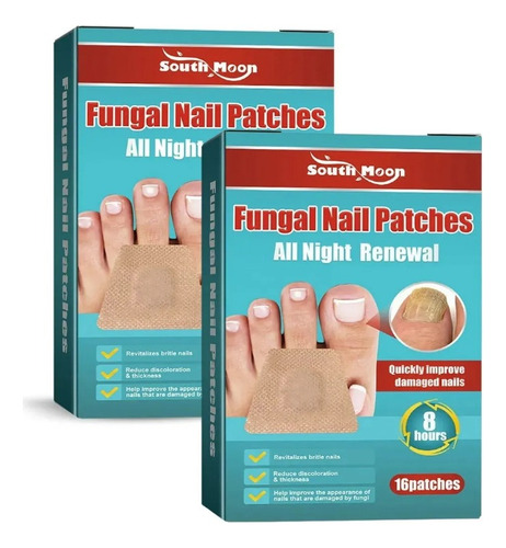 Adesivos De Unhas Noturnos Kerasal 2j Com Fungos, Restaura