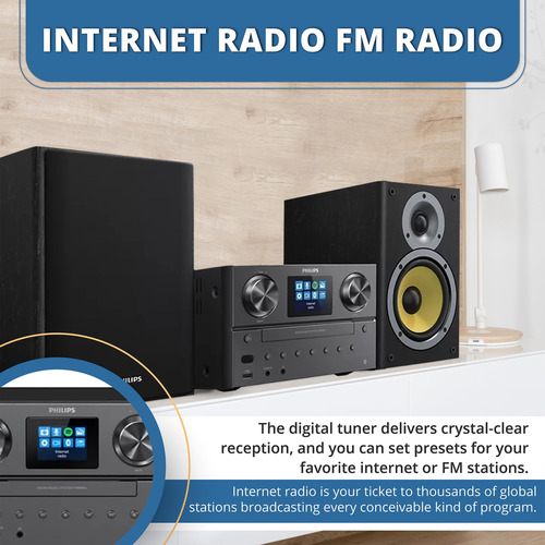 Sistema Estéreo Philips Bluetooth Y Wifi Para El Hogar 100w