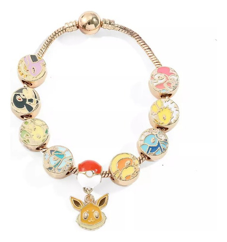 Pulsera Brazalete Eevee Evoluciones Pokemon Dijes