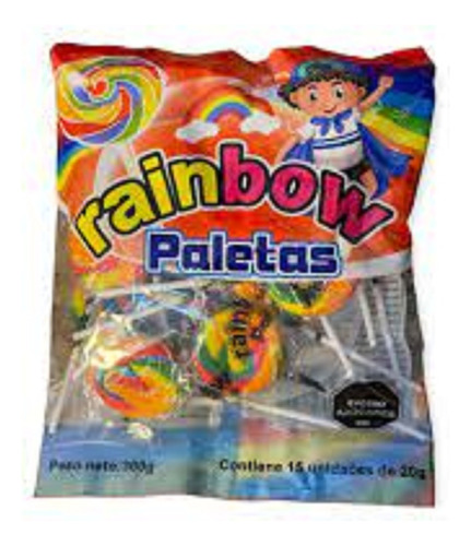 Caramelos Rainbow Paletas 300gr