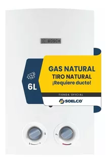 Calentador Bosch 6lt Gas Natural Tiro Natural Therm 1000o