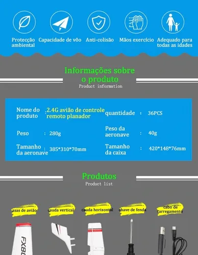 Iniciante Eletricidade Avião Rc Cessna 182 Kit Uav Brinquedo De Controle Remoto Planador De Avião Distância Aérea 150 Metros Diy Planador De Espuma Epp Elétrica Aumente A Bateria Para Voar Mais