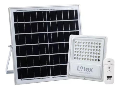 Reflector Solar Led 20w Blanco Calido Frio Neutro + Control Luz Blanco Frío