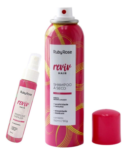Combo Capilar Shampoo À Seco + Perfume Reviv Hair Cassis