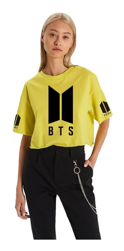 Bts Bangtan Boys Camisa Croptop  Kpop