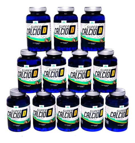 Super Cálcio+vitamina D 750mg 120 Comprimidos Kit 12 Unid