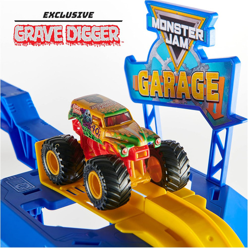 Juego De Garaje Monster Jam Y Almacenaje Con Gra...
